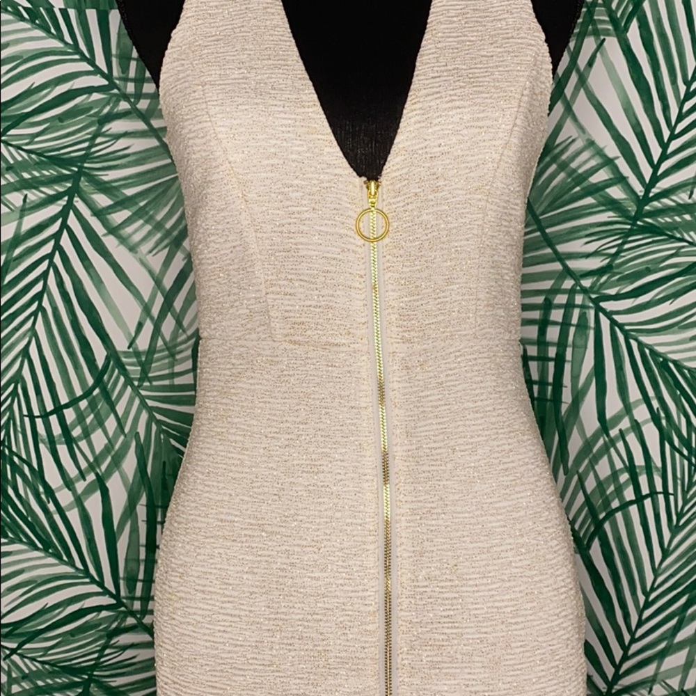 White & Gold dress